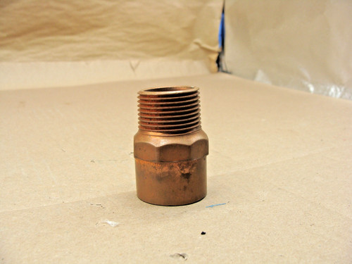 1-1/4" X 1" COPPER SWEAT X  MPT ADAPTER