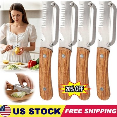 10PC 3 in 1 Multi-Functional Vegetable Peeler for Kitchen Stainless Steel Peeler