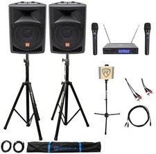 Rockville Pro Dual 8" Karaoke Machine/System 4 Youtube/iPad/iPhone/Laptop/Tablet