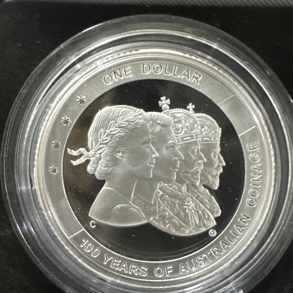 2010 AUS $1-100 Years of Australian Coinage Silver Proof Coin  - Image 4 of 4