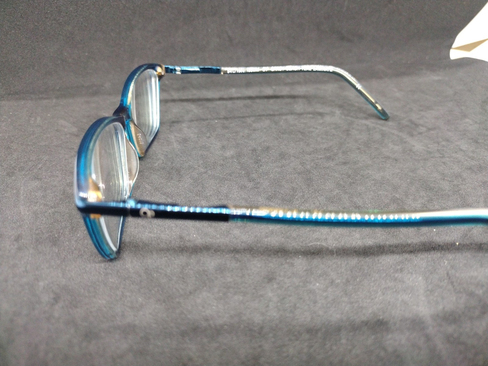 OCEAN PACIFIC SANDY BEACH TEAL BLUE LAMINATE 52/15/135 FLEX HINGE EYEGLASS Frame