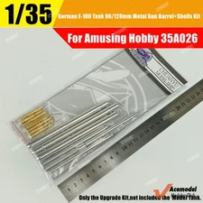 1/35 German E-100 Heavy Tank 96/128mm Metal Barrels Set for Amusing Hobby 35A026