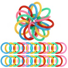 120 Pcs Notebook Rings Index Card Binding Plastic Binder Flash Loose-leaf