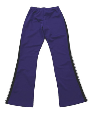 Varsity Spirit Fashions USA Youth L Purple Activewear Pants Black & White Stripe