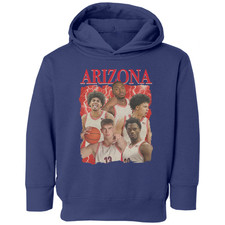 Arizona Inspired Collage Bball Tribute Graphic Toddler Hooded Sweatshirt