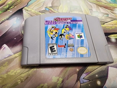 The Powerpuff Girls Chemical X-Traction Nintendo 64 N64 Authentic Cartridge
