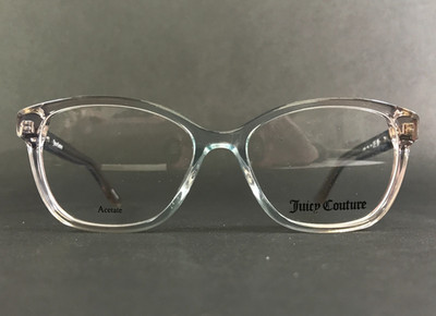 Juicy Couture Kids Eyeglasses Frames JU960 YRQ Blue Beige Cat Eye 48-15-130