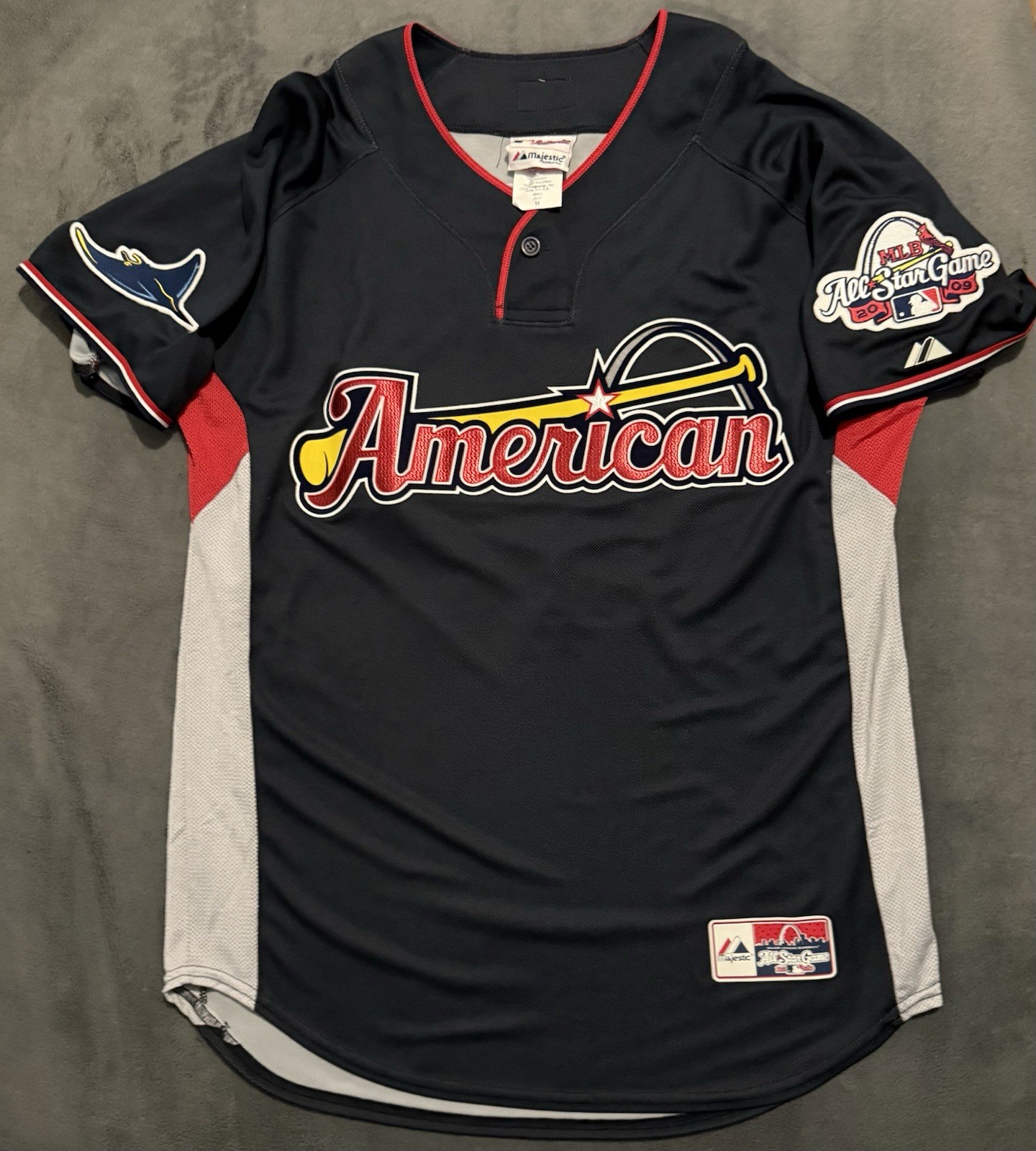 Carl Crawford Signed All Star Team Issued Signed Jersey MLB COA Rays MVP - image 7