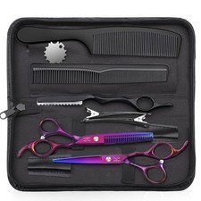 Hair Scissors Professional - 10 PCS Haircut Scissors Set Thinning Shears for ...