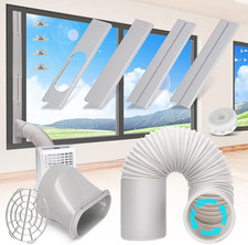 Portable Air Conditioner Window Vent Kit With 5.9 Exhaust Hose Adjustable Porta Portable Air Conditioner Window Vent Kit With 5.9 Exhaust Hose Adjustable Porta
