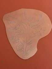 Vintage Doc Forbes Acetate Tattoo Stencil