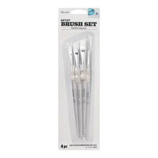 4-Piece Angled Artist Paint Brush Set