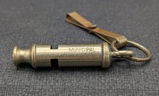 VINTAGE Municipal Police Whistle  New York, USA  Probably late Victorian Era