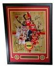 Houston Rockets Back to Back Champs Signed 16x20 Photo Framed 9 Sigs TRISTAR