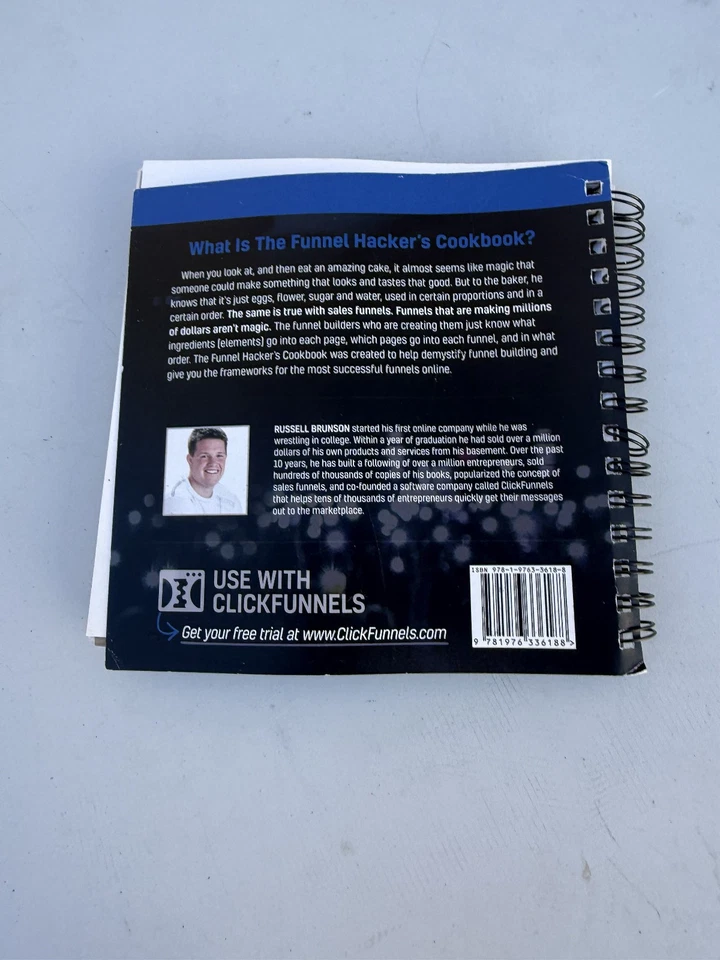 The Funnel Hackers Cookbook by Russell Brunson Spiral Bound x16 - Image 2 of 3