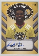 2017 Leaf Metal US Army All-American Bowl Tour Yellow 9/10 Joseph Lewis Auto 0a7