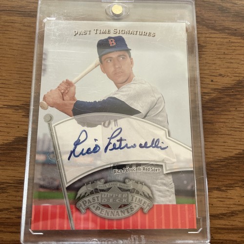 2005 Upper Deck Past Time - RICO PETROCELLI - Autograph - BOSTON RED SOX