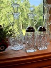 Vintage Anchor Hocking Prescut Star of David Glass Cruet Set 5 with Salt Pepper — photo 4