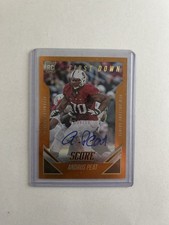 2015 Score Andrus Peat Rookie First Down Signatures /10 #362 Rookie Auto Saints