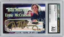 Bill Murray Signed Custom Cut Kingpin Ernie McCracken Card JSA CGC Auto