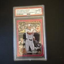 2024 Topps Chrome Jackson Holliday RC Magenta Speckle Refractor PSA 10 Orioles