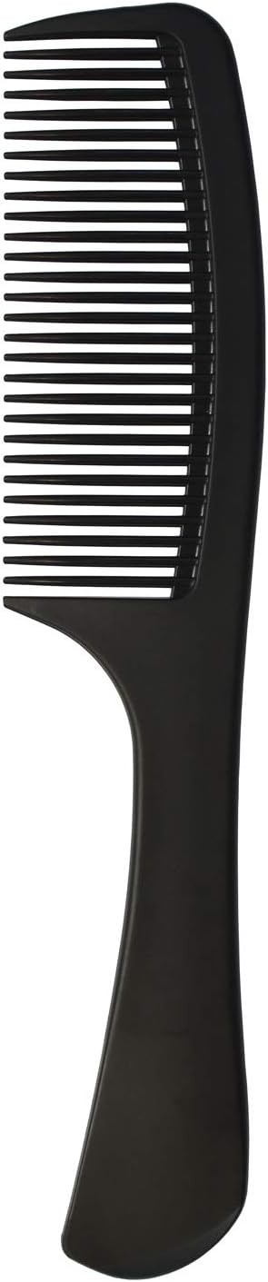 Tongtletech Professional Black Carbon Fibre Hair Comb - Detangling, Heat Resist
