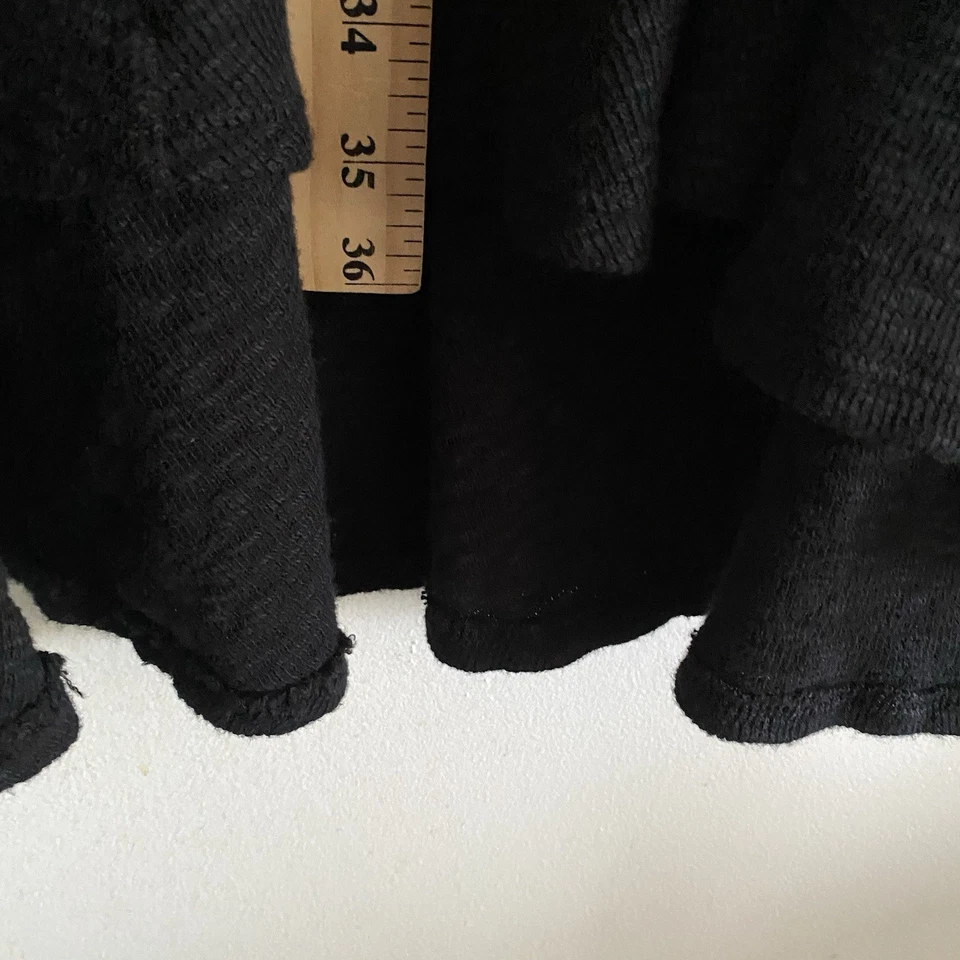 Maxi Falda Barbara Lesser Studio Negra Elastizada Textura Cordón Cintura Bruja Foto 3 de 4