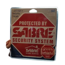 SABRE Yard Sign and Security Decals Warns Intruders That The Property Is Secure