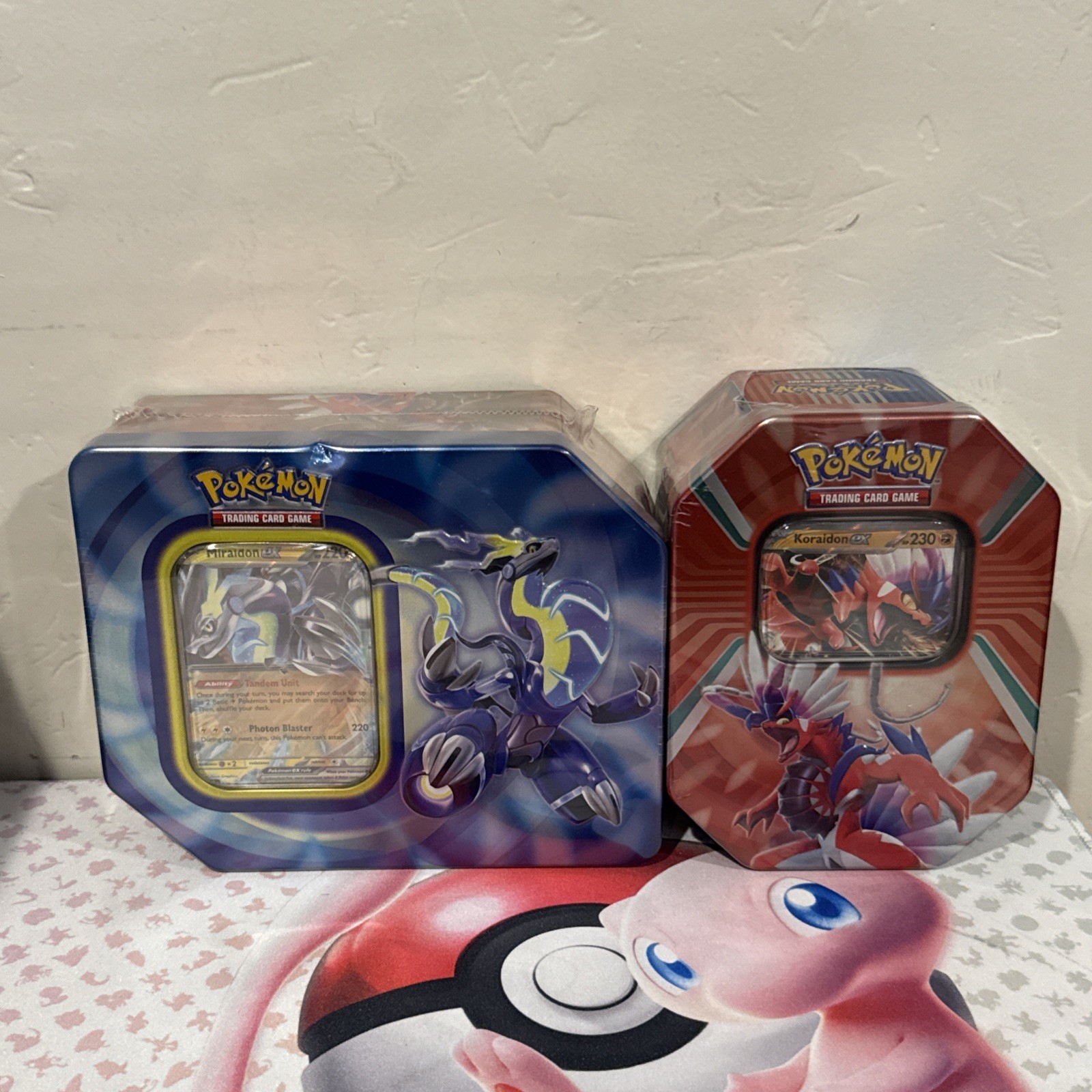 NEW-Paldea Legends MIRAIDON  & KORAIDON EX Tin Bundle-FACTORY SEALED