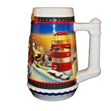 2002 Budweiser Holiday Stein: "Guiding The Way Home"