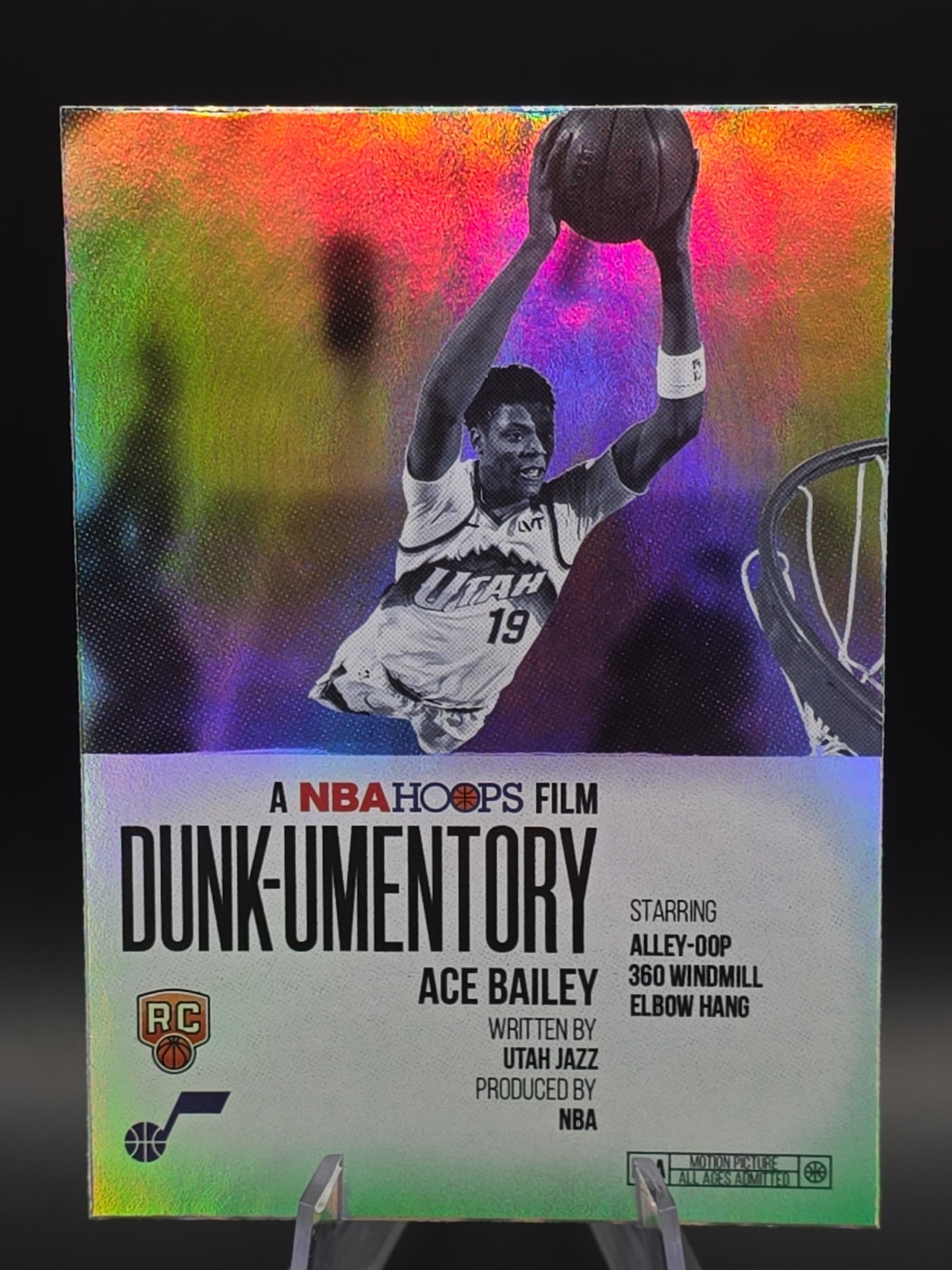 2025-26 NBA Hoops Ace Bailey #D-14 (RC) Dunk-Umentory