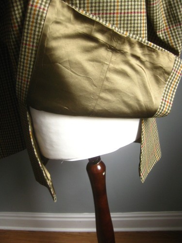 BERTIE WOOSTER JACKET BLAZER tweed 42 mens vintage retro green wool tartan check - Picture 10 of 19