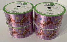 x4 Disney Home Pooh Collection  Tigger  Decorative Craft Ribbon 1.5  x 9 Ft Each