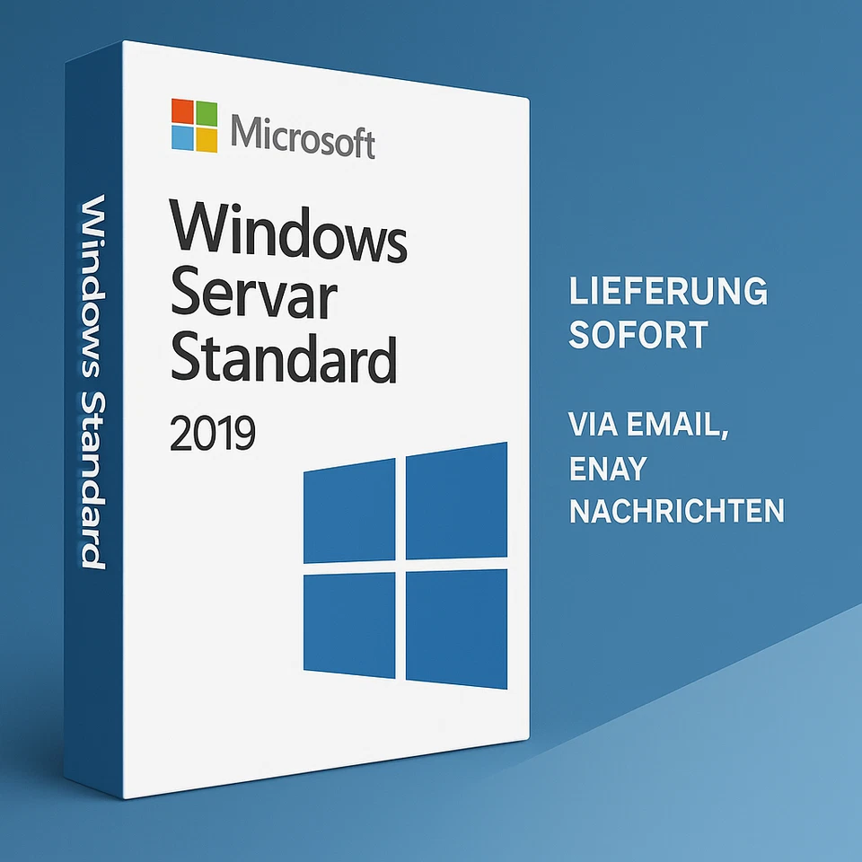 MICROSOFT Windows Server 2019 Standard - Clave de activación ESD original