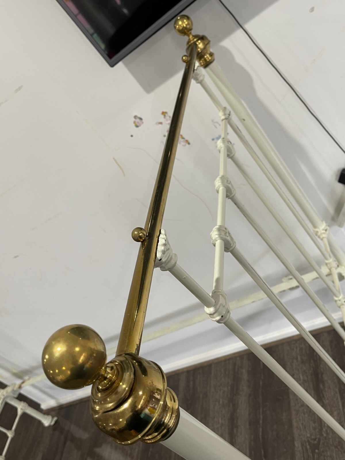 Antique Victorian Single Brass Bed eBay