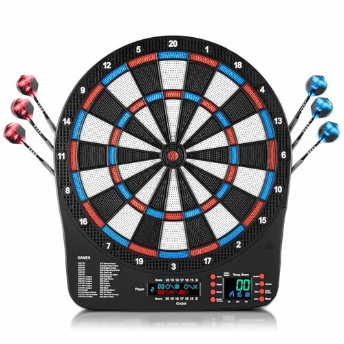 Electronic Dart Board, Digital Dartboard Soft Tip, 32 Games