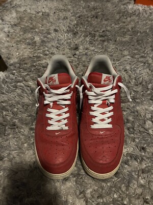Custom Snakeskin Air Force Red/white Low