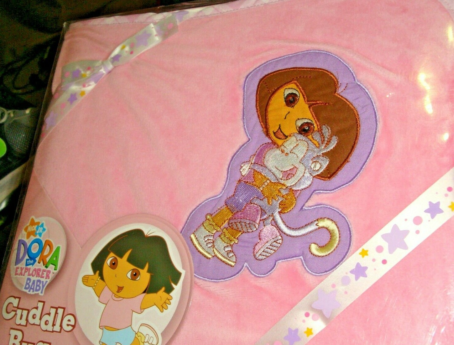 Dora Rug Dora the Explorer CUDDLE RUG / BABY BLANKET - Boots, Pink, Embroidered ...