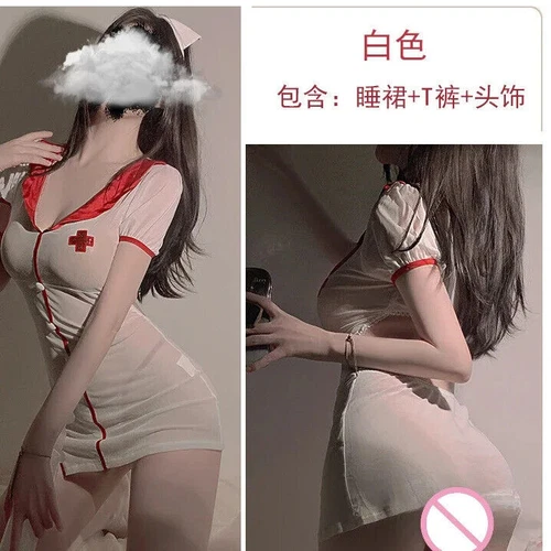 Sexy Dessous japanische Krankenschwester Cosplay Rock Kleid Arzt Uniformen Party Kostüme - Bild 13 von 16