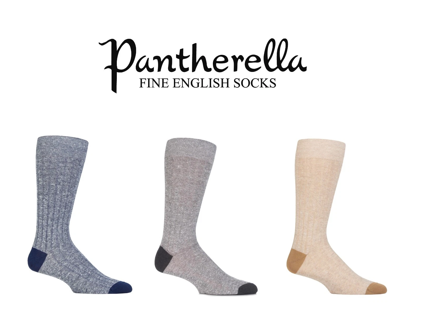 Mens Socks Pantherella Hamada Cotton and Linen Blend Navy Grey Beige 1 Pair Pack
Opens in a new wind