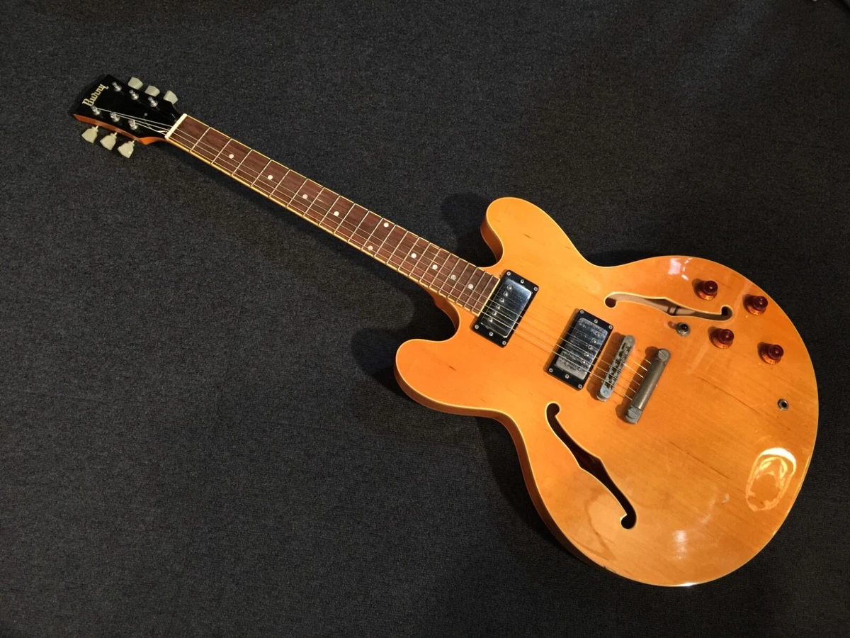 Used BURNY RSA 55 Natural ES 335 ish Semi Acoustic Guitar 3.9kg