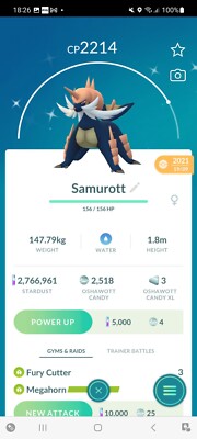 Pokemon Go Shiny Samurott 