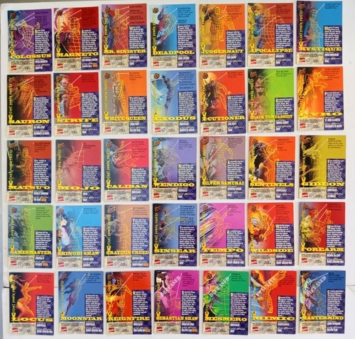 Fleer Ultra X-Men 1994 Super Villains conjunto de 35: #54-135 no consecutivo - Imagen 2 de 2