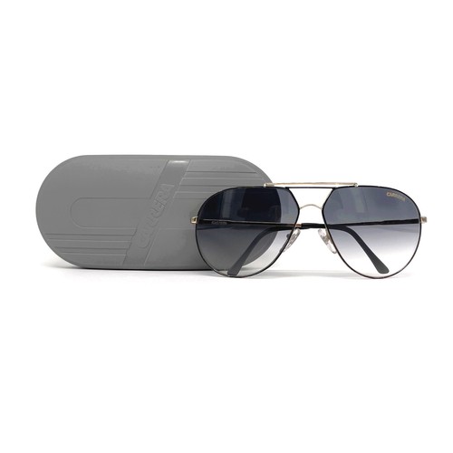 Vintage CARRERA 5421 "BLACK/GOLD" sunglasses - RARE MODEL - Italy 80's - Large - Bild 9 von 11