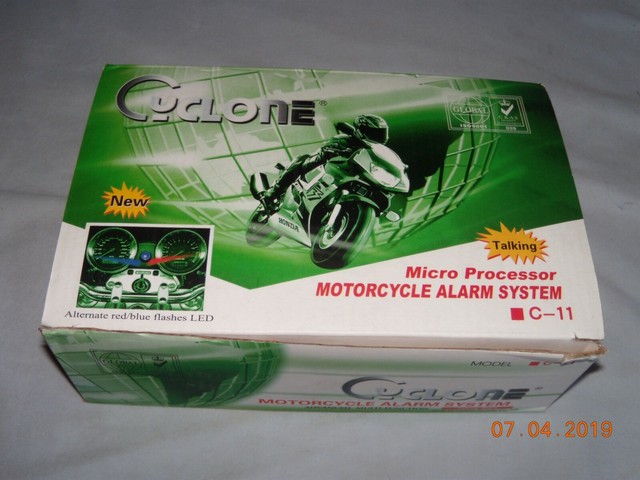 cyclone alarm for motorcycle