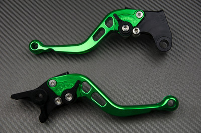 Paar Hebel Kurzhebel Short Grün Green für Suzuki V-Strom 650 2017