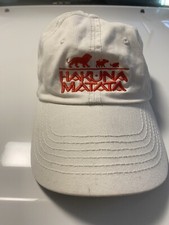 Disney The Lion King Hakuna Matata White Hat Adjustable Cap