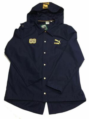 NWT PUMA BHM Coaches Jacket Peacoat L Blue Basketball Clyde