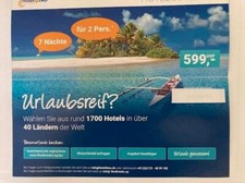 Hotelgutschein Auswahl in 40 Ländern der Welt - Wert 599,00