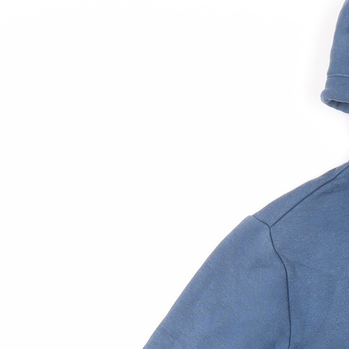 LA Gear Womens Blue Cotton Full Zip Hoodie Size M Zip - Logo Pockets - Picture 6 of 10